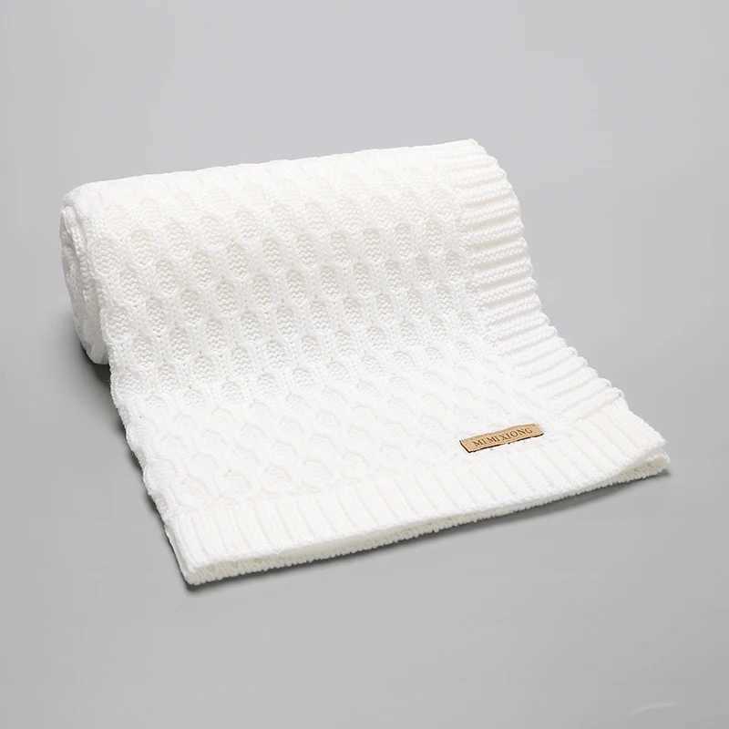 Super soft baby blanket newborn baby stroller baby bag cushion lightweight knitted baby throw receiving blanketW240810