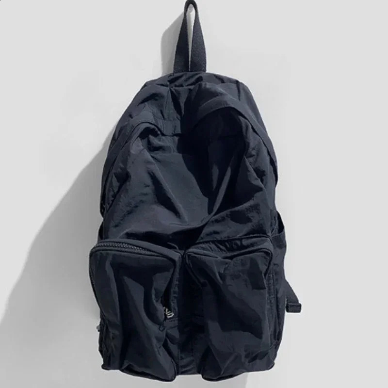 Japanese Preppy Grunge Solid Y2k Backpack Fashion Women Casual Schoolbags Streetwear Trendy Ins Backpacks for College Students 240806