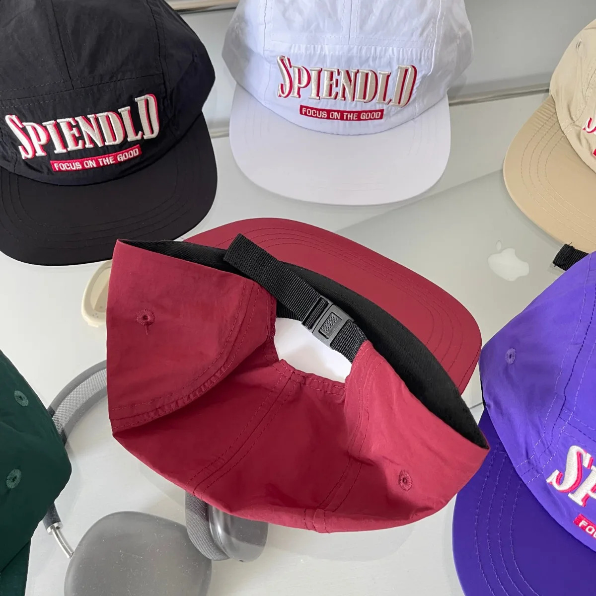 Summer quick drying hat 5panel baseball cap suitable for men women Cobra snap flat brick truck outdoor breathable sports 240812