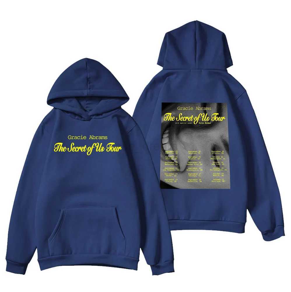 Gracie Abrams The Secret of Us Tour 2024 Hoodie Unisex Casual Printed Long Sleeve Pullovers StreetwearXJ240812