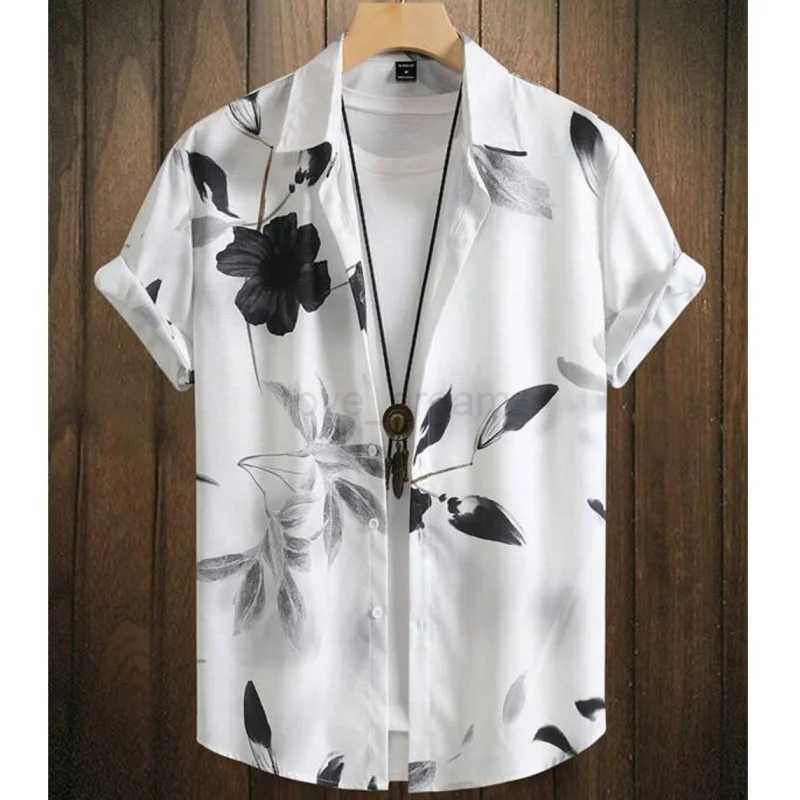 Fashion Shirt For Men 3d Ink Painting Prints MenS Clothing Daily Casual Short Sleeve Beach Party Sweatshirt Street Hawaii ShirtXJ240812