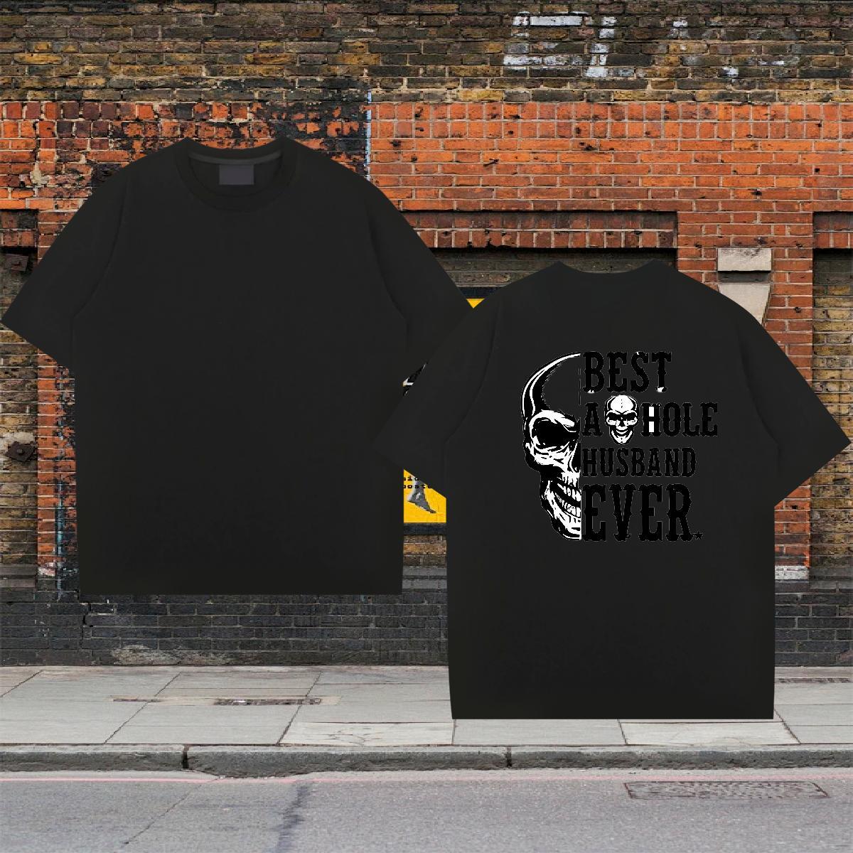Wholesale T Shirt For Man skull Clothings 100% Cotton 230g High Street Hip Hop Designer Asian Size Short Sleeve Soft Men Tshirts