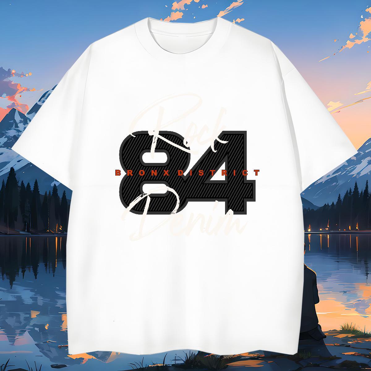 High Quality Men Tshirts letter 230g Pure Cotton Outdoor Breathable Soft Men T Shirts DIY Printed Casual New Wear
