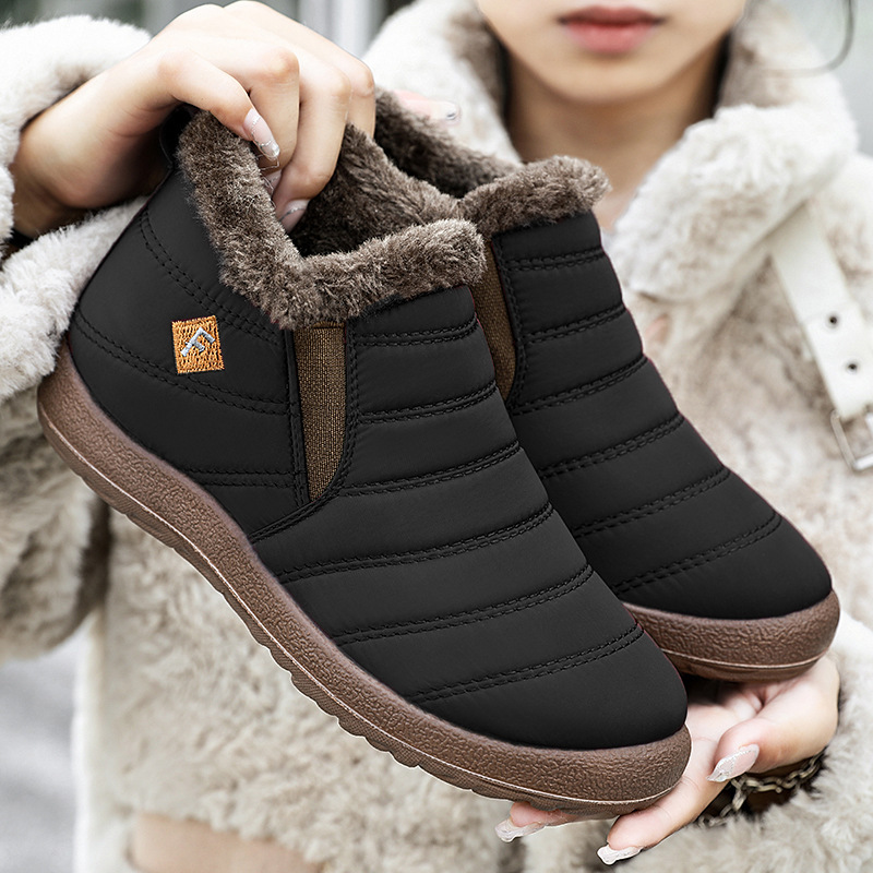 Ddmysports Winter One Foot Set Mom Women S With Thick Velvet High Top Snow Boots Cotton Shoes Outdoor Shoes