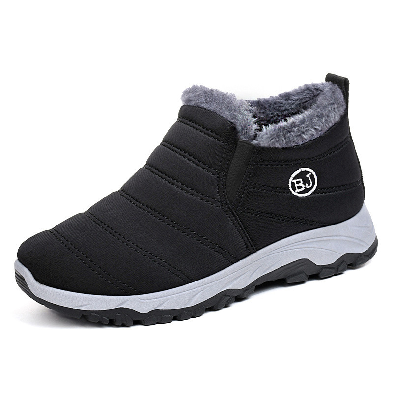 Ddmysports Mom S Winter New Cotton Shoes Plush Thickened Short Couple Warm Snow Boots Outdoor