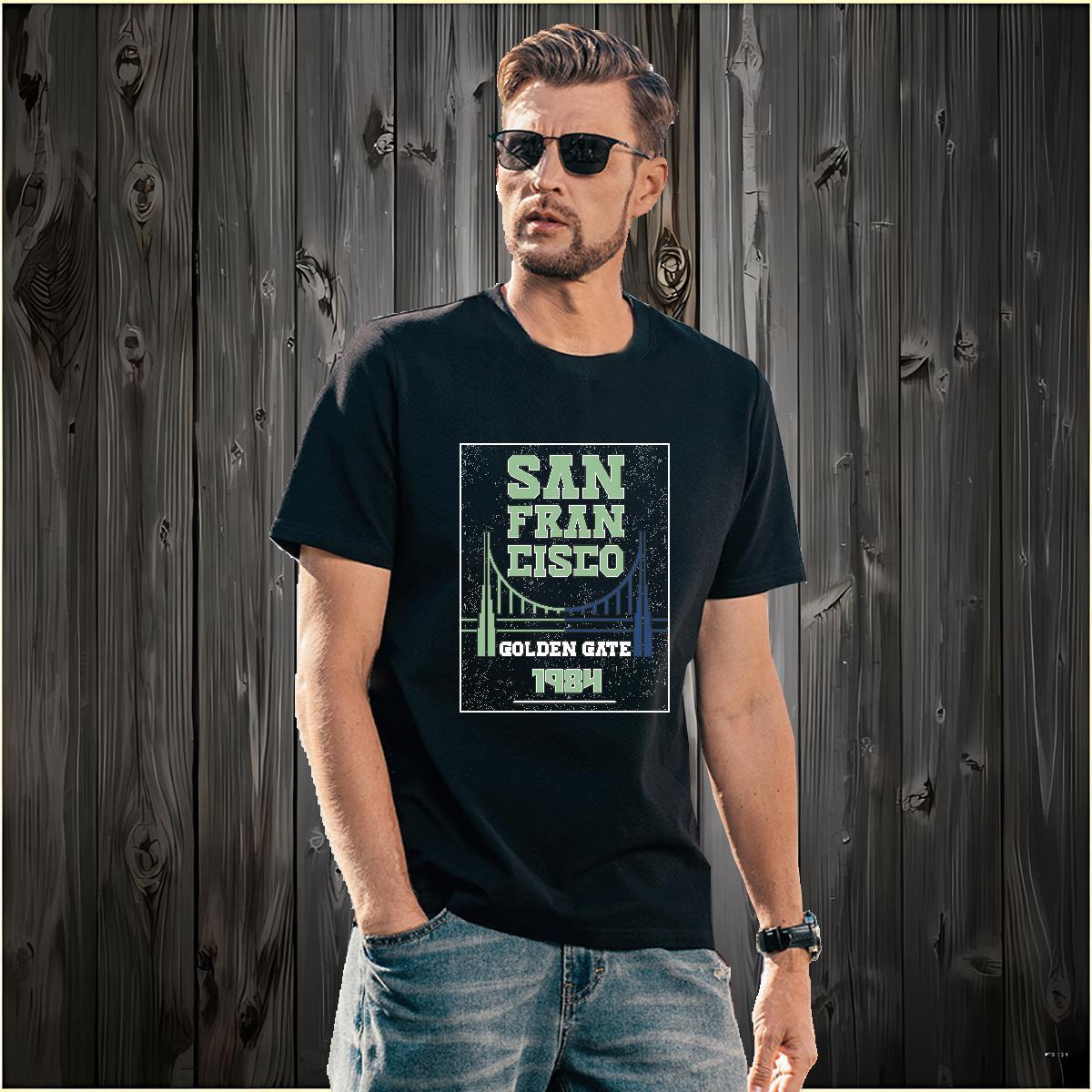 Classic 100% Cotton 230g T Shirt For Man letter Summer Casual Men Tops Tees Wear Breathable Crew Neck Popular Black White