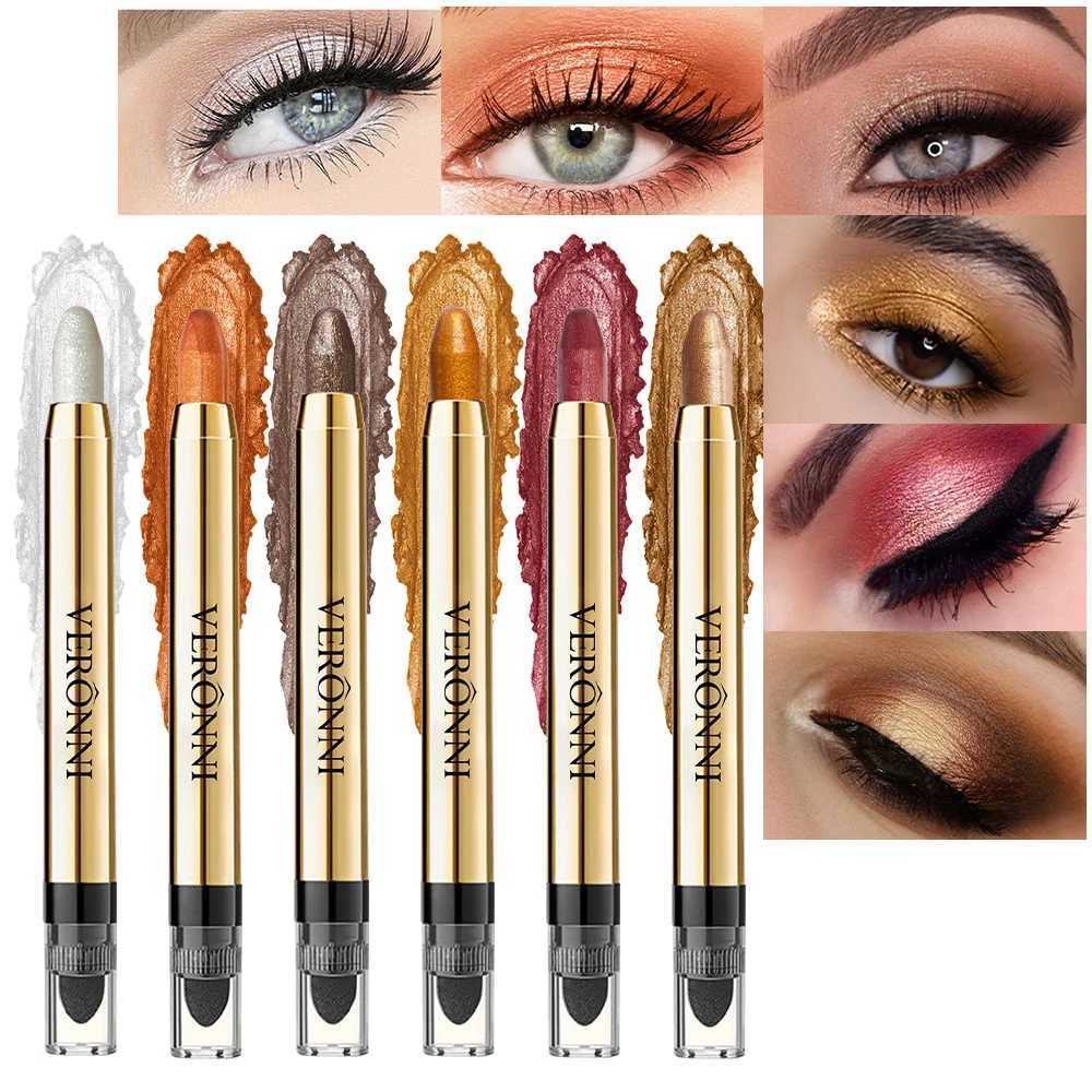 Highlighter Gloss Eyeshadow Pencil Double End Beads Bright Flash Eyeshadow Stick Anti Sweat Long High Color Eyeshadow MakeupCL240812