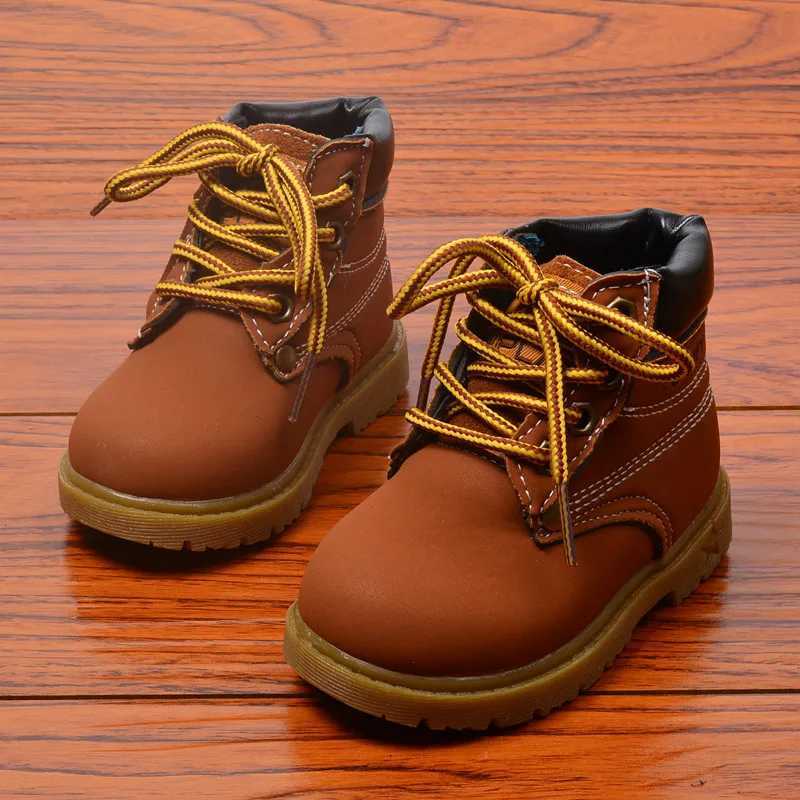 2023 Winter and Autumn Childrens Boots Girls and Boys Plush Boots Casual and Warm Ankle Shoes Childrens Fashion Sports Shoes Baby Snow Boots W240810