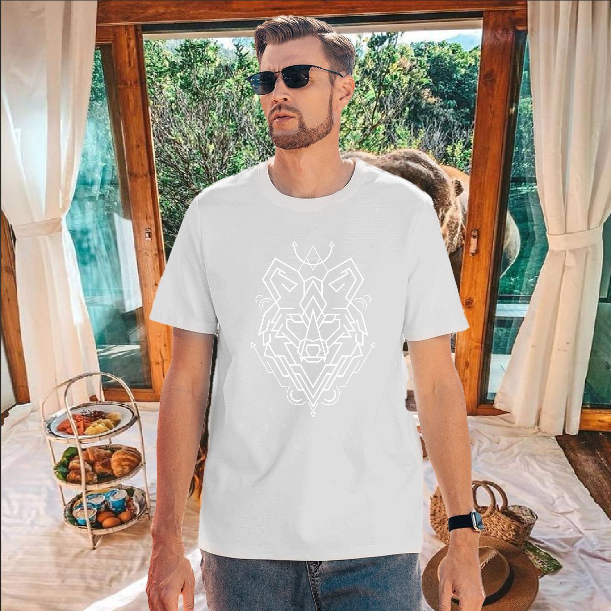 DIY Men T Shirts 230g 100% Cotton Men Tops Tees Anime Printing Street Pure Cotton Custom Printing Cool Clothes