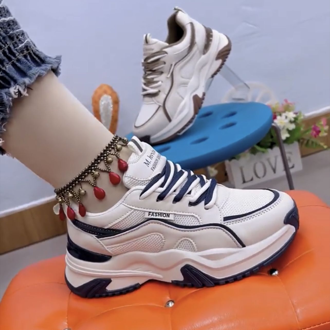 Ddmysports Dad S New Spring And Autumn Small Tall Thick Sole Versatile Instagram Super Ot Casual Sports Women Shoes Outdoor