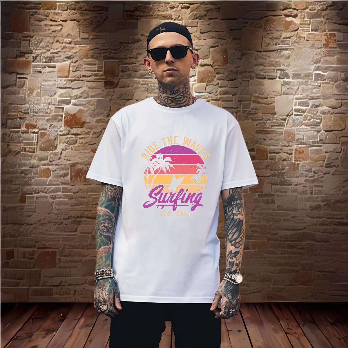 Loose Mens Tshirts tree 230g 100% Cotton Daily Wear Breathable Short Sleeve Men T Shirts DIY Logo Oversized Wholesale Tops