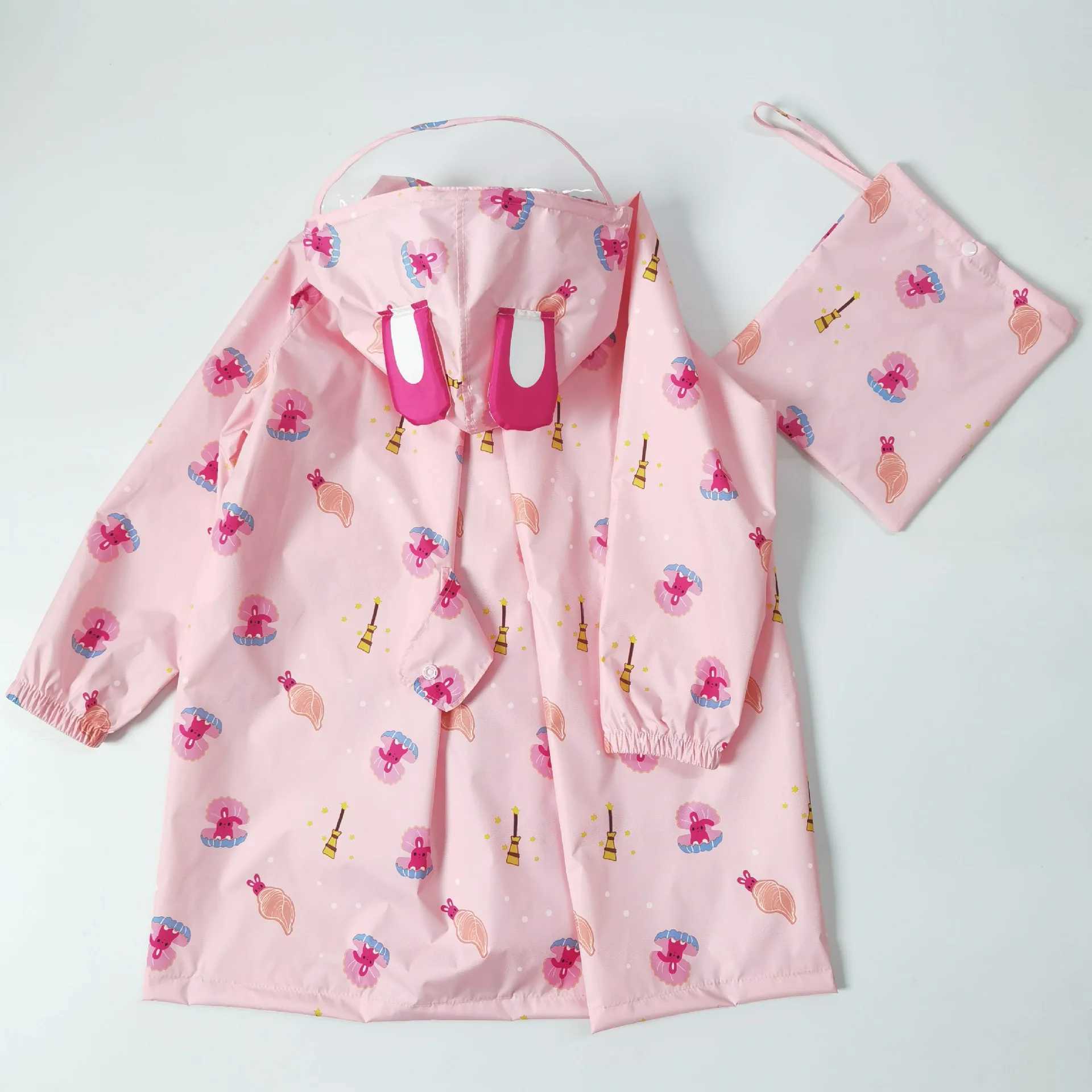 75-150cm Waterproof Rain Coat Cover For Kids Infant Raincoat Poncho Jacket Y240810
