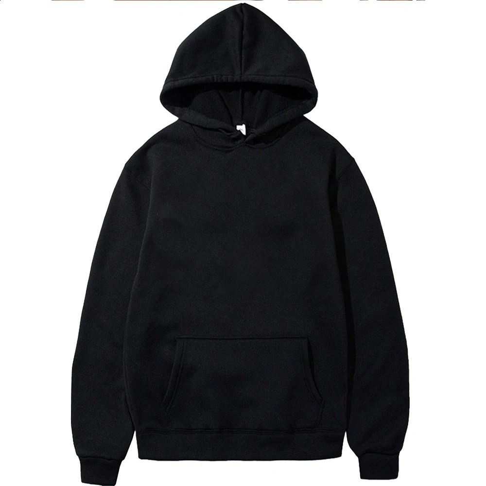 Mens Casual Hoodie Womens Solid Color Fleece Hoodies Spring Autumn Oversized Pullovers Black multiple colour warm Sweatshirts 240812