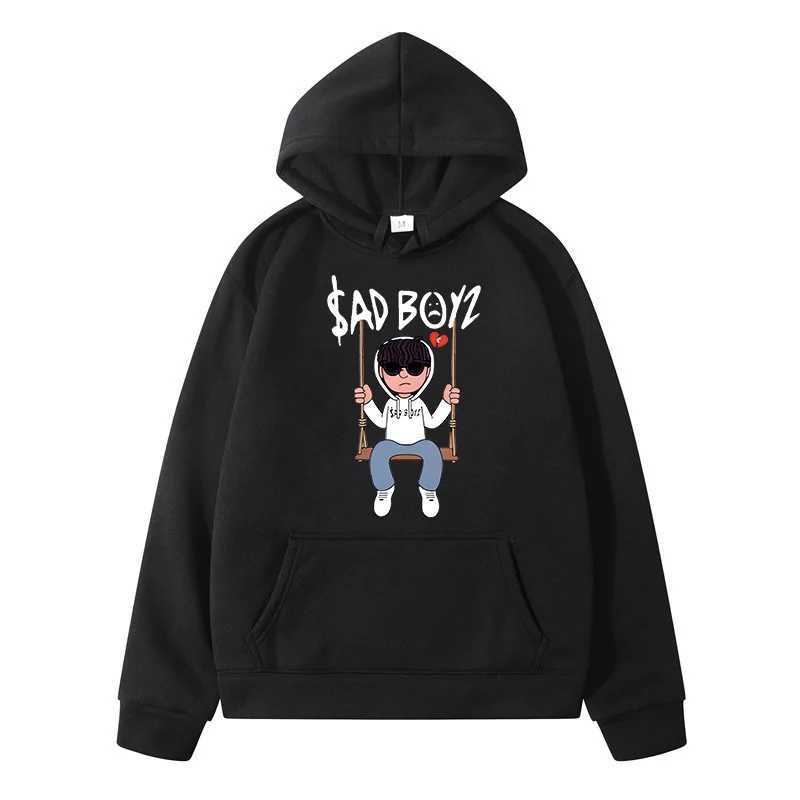 Mens Swinging Printed Brand Hoodie Mens Fashion Casual Long Sleeve Hoodie Loose Oversized Zipper Hoodie Street SweaterW240724