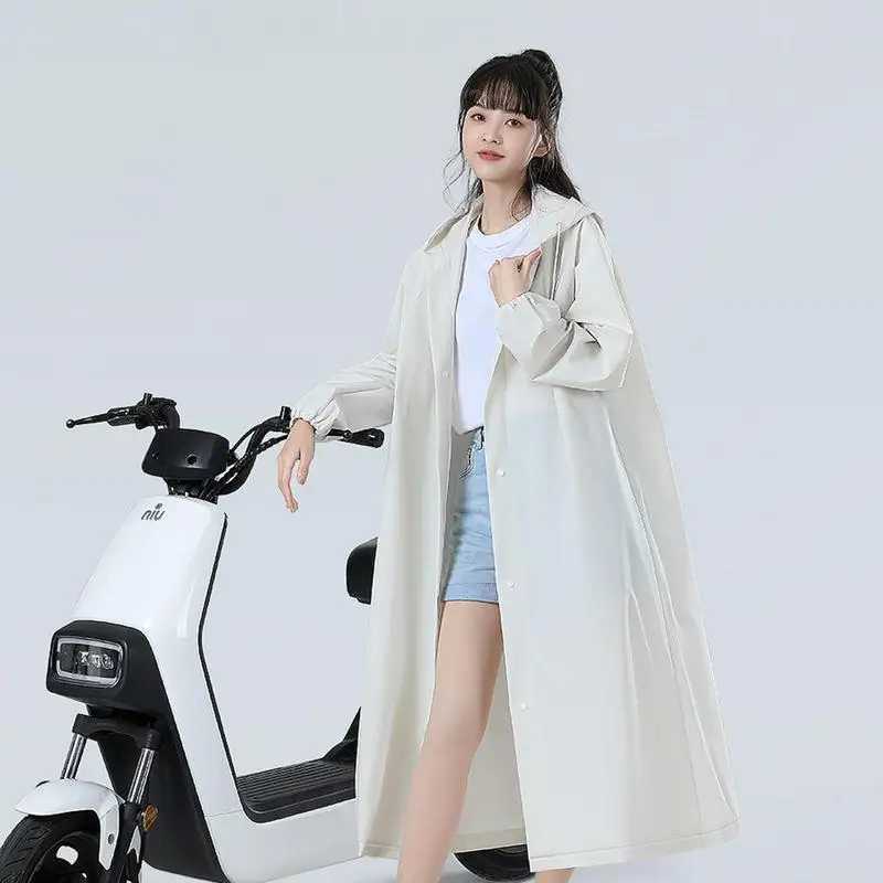 Fashion Women Man Raincoat Thickened Waterproof Clothing Adult Camping Reusable Poncho Rainwear Hot EVA Rain Coat Y240813