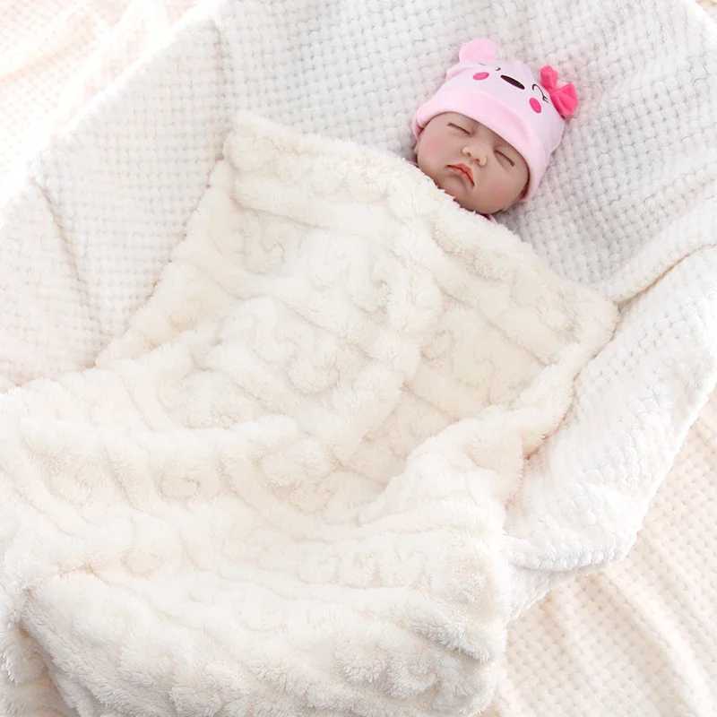 Childrens blanket lightweight comfortable solid color taffeta baby blanket super soft newborn swaddle blanket warmW240810