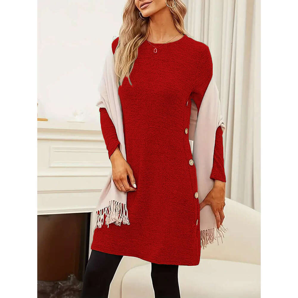 Womens Knitted Sleeve Tiktok Temu Solid Color Long Dress Chiffon Floral Dress Fishtail Dress Sexy Bifurcated Novelty Pregnant Womens Dress Silk Dress