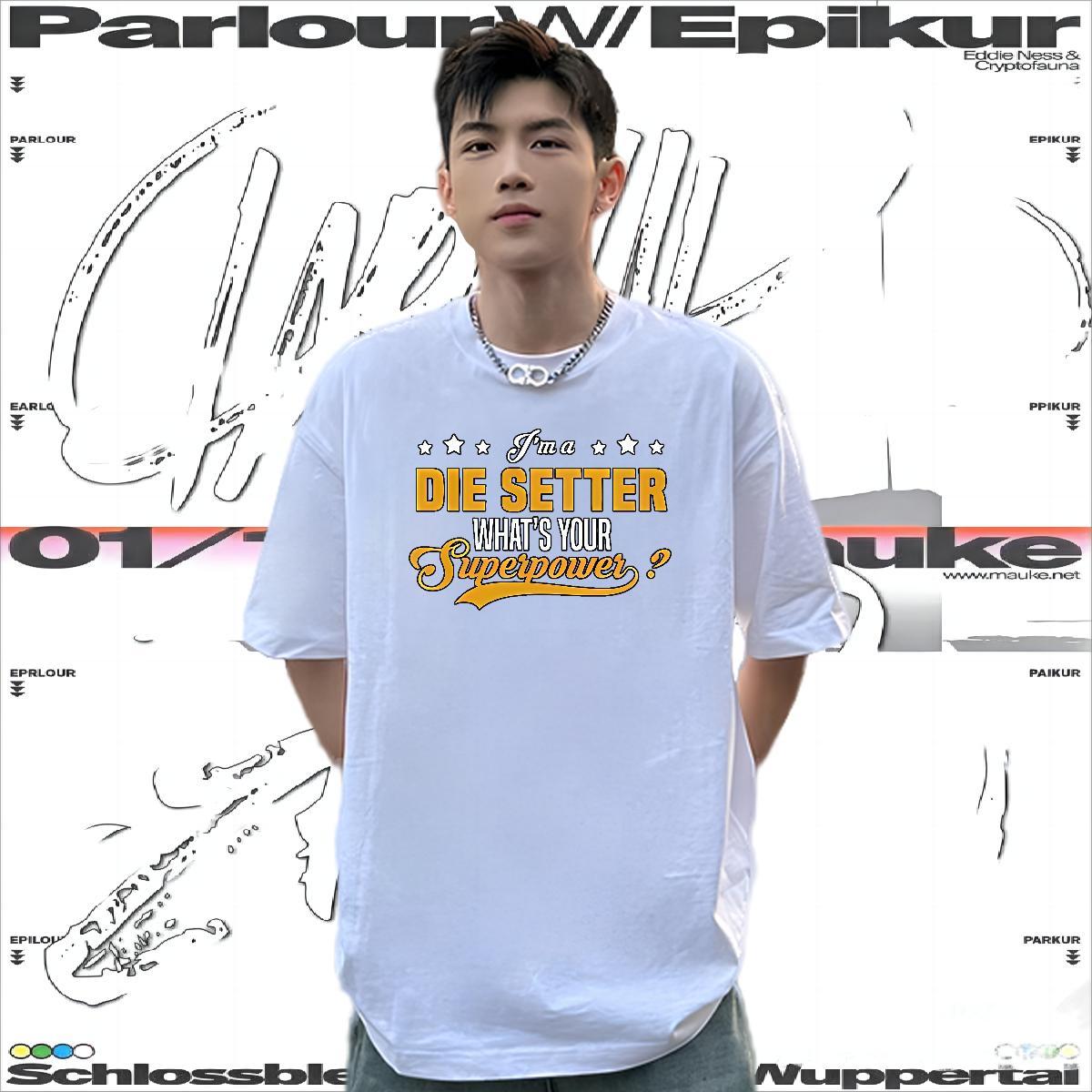 New T-Shirts for Men letter Polos 230g Pure Cotton Summer Casual Free Shipping White Plus Size Crew Neck Couples T Shirts