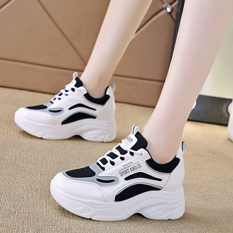 Ddmysports Dad S Women Summer Trendy Shoes Thick Soled Versatile New Spring Height Increasing Casual Sports White Outdoor Shoes