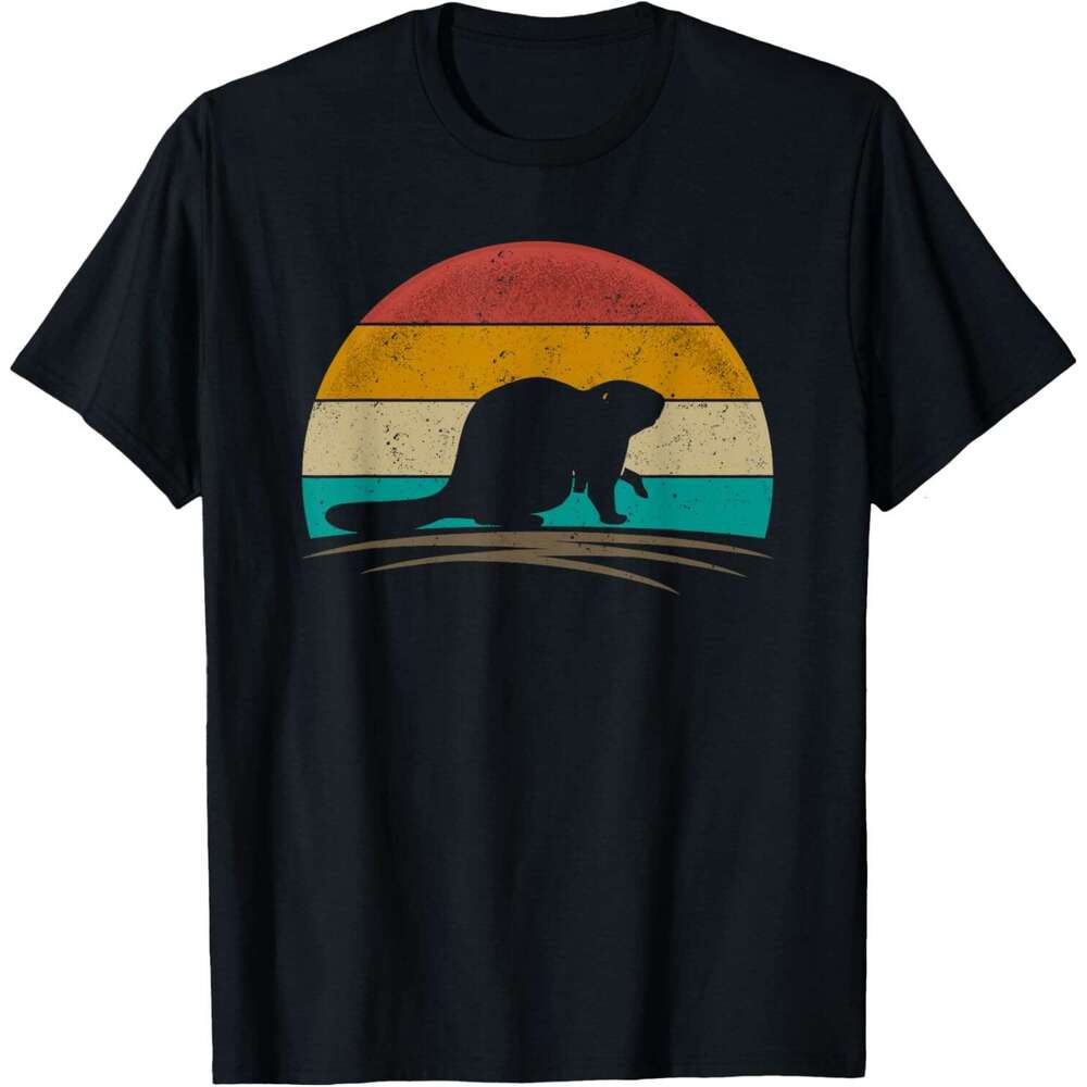 25ss Casual T shirt for Mens Beaver Shirt Retro Vintage Rodent Animal Beaver Lover T-Shirt Shirts Tshirt Graphic Tee Tops Clothes Short sleeve Free sh