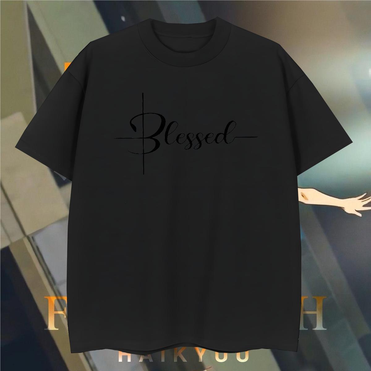 Designer Men Clothes T-Shirt letter 230g Cotton Hip Hop Short Sleeve O-Neck T shirt DIY Anime Free Shipping Clothings