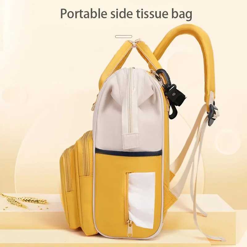 Large capacity mother and baby bag lightweight and multifunctional mother bag portable waterproof handbag womens backpack W240812