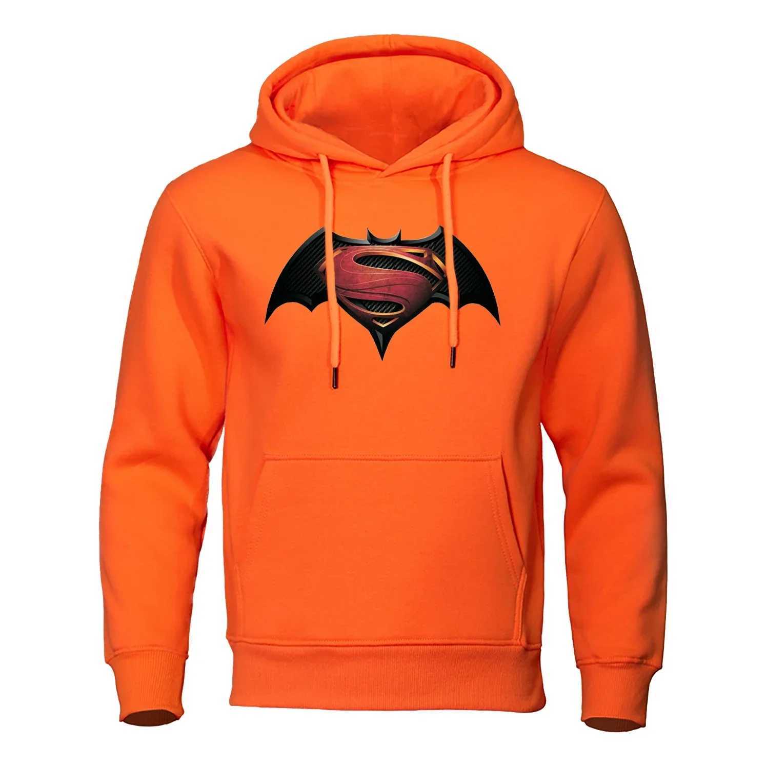 Pattern printing on bats hoodie mens casual and comfortable hoodie loose wool hip-hop clothing fashionable zipper street clothing mensW240724