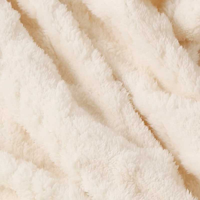 Baby blanket packaging white plush soft and comfortable blanket perfect for nap time a great gift for newbornsW240810
