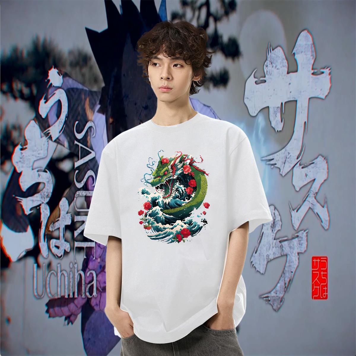 Unisex Couples T Shirts Street Wear 230g Cotton Oversized Breathable Crew Neck Man T Shirts 2024 Summer Clothings