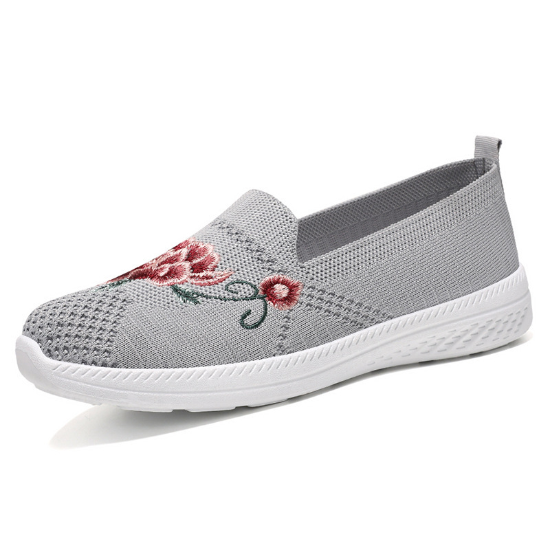 Ddmysports Women S Summer New Flat Bottomed Shallow Mouth Single Shoe Breathable Soft Soled Cloth For One Foot Women Shoes Outdoor Shoes