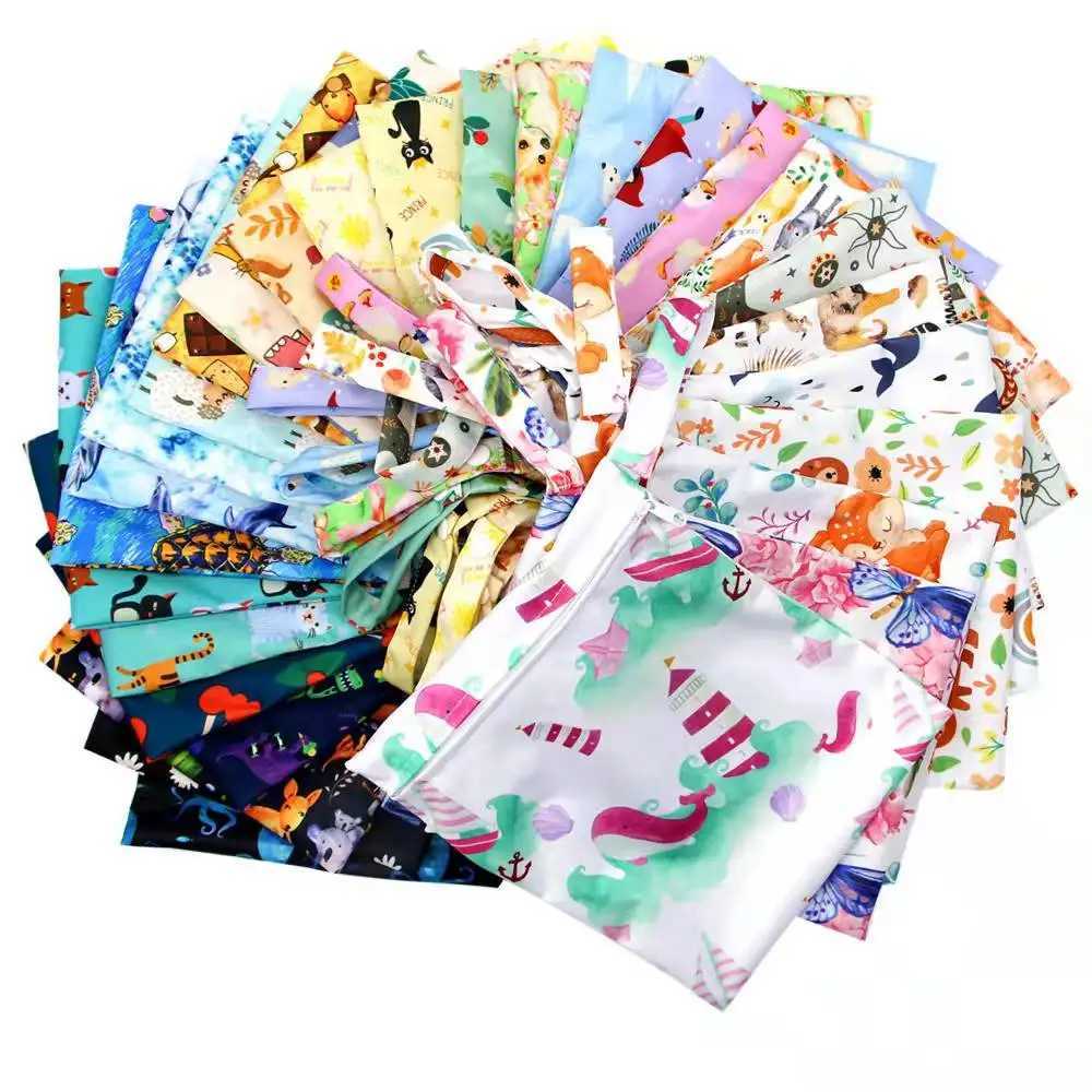New small bouncing wet bag baby diaper bag waterproof diaper zipper handbag handcart travel bag outdoor wet diaper W240812