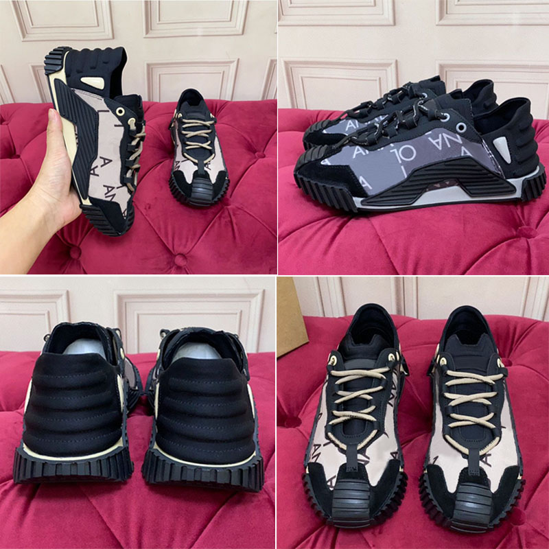 Women Designer Leather Comfortable Sneakers Color Block Multi Pattern Logo Men Street Fashion Wear Resistant Ventilate Non Slip Flat Shoes