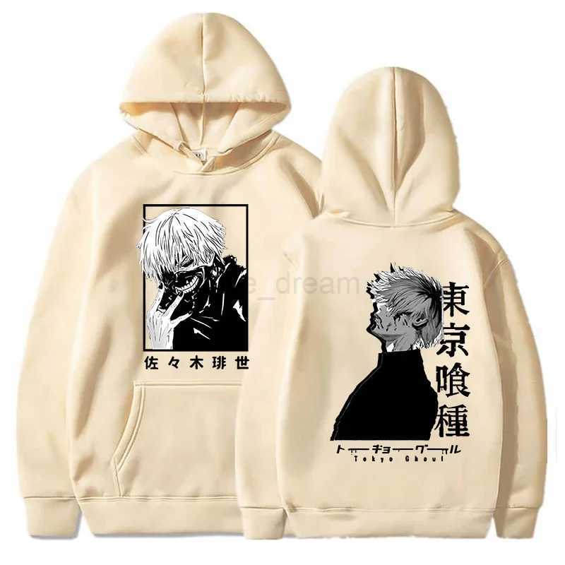 New Womens Mens Fashion Hoodies Kaneki Ken Printing Sweatshirt Unisex Anime Long Sleeve Casual TopsXJ240812