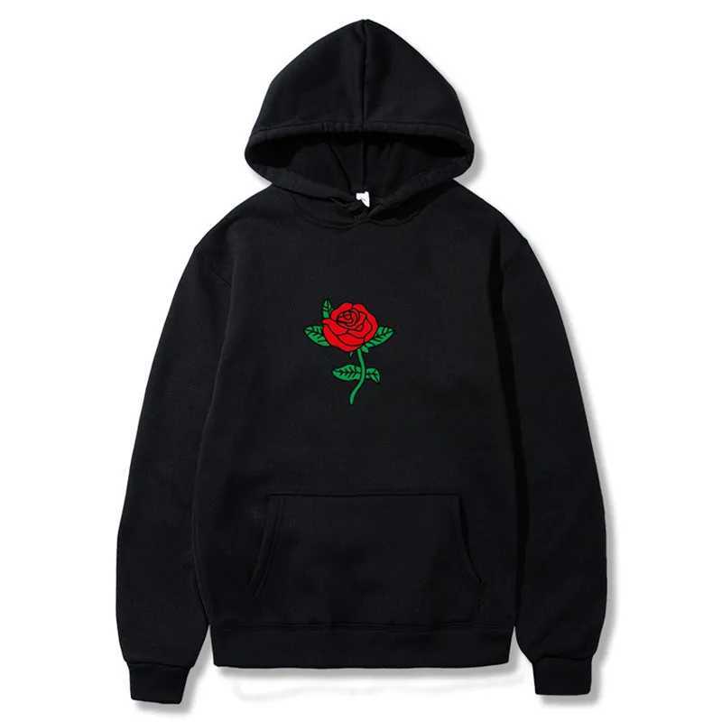 Flowers Graphic Printing Mens Hip Hop Hoodie Sweater Unisex Fashion Casual Oversized Eu Size Mens HoodieW240724