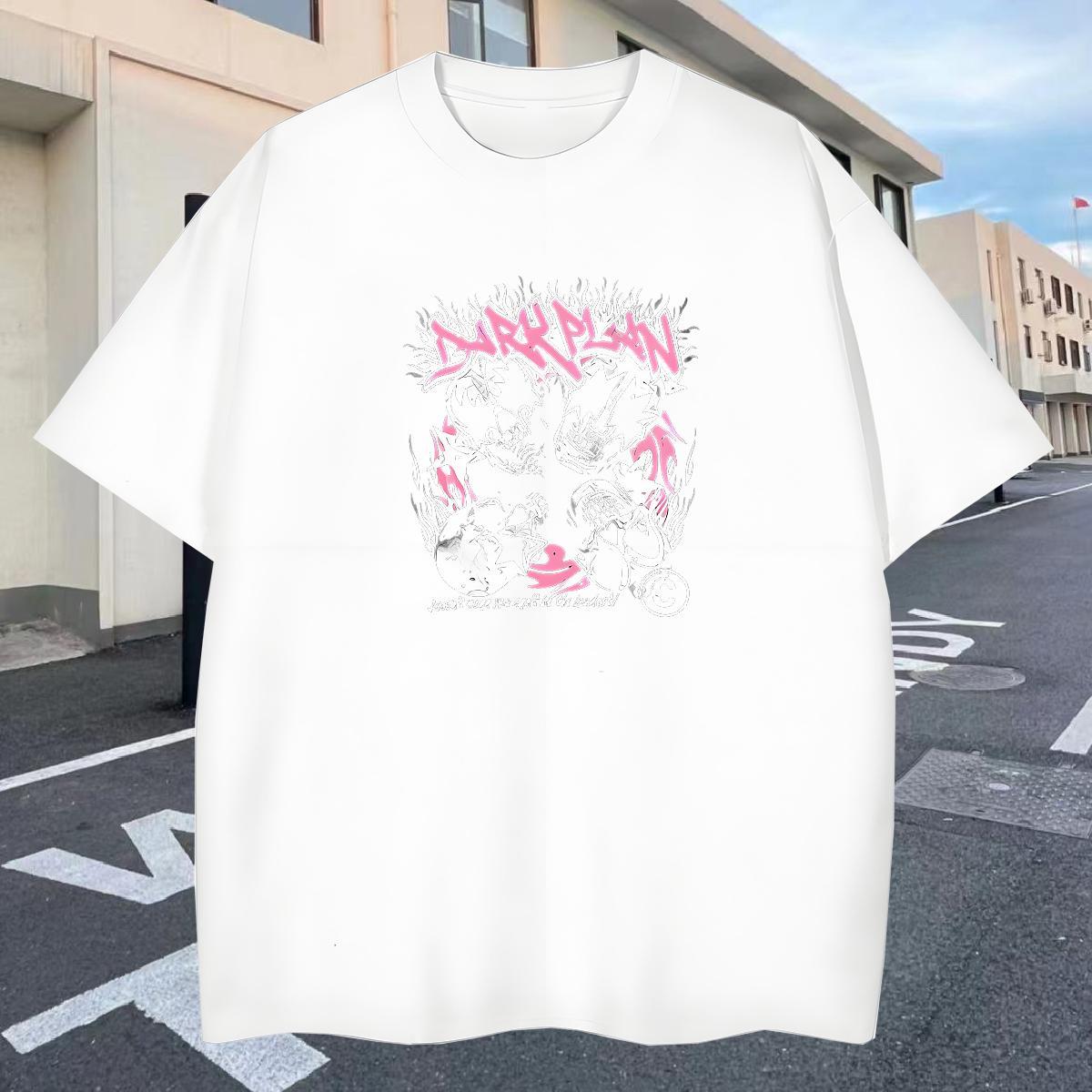 Factory Direct T-Shirts for Men skull Tee Shirt 100% Cotton 230g Beach Classic Custom Anime Short Sleeve Soft Mens Tshirts