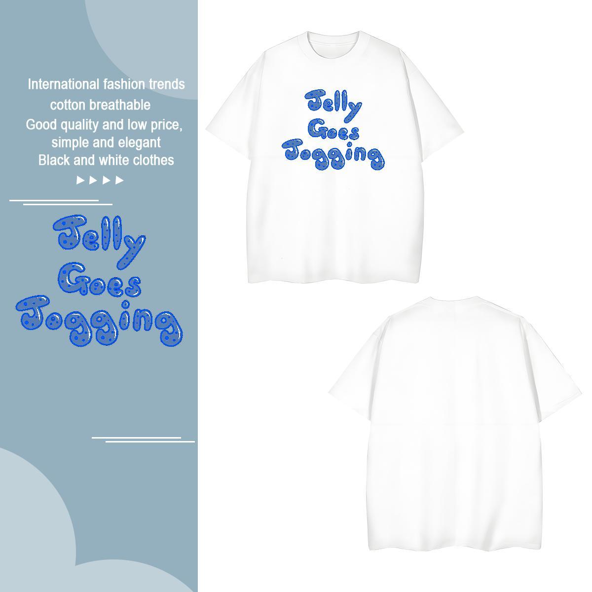 Free Shipping Tshirt for Man Woman letter 230g Pure Cotton Daily Outfit Crew Neck Breathable T-Shirts for Men DIY Logo Oversized New Designer Tee Shir