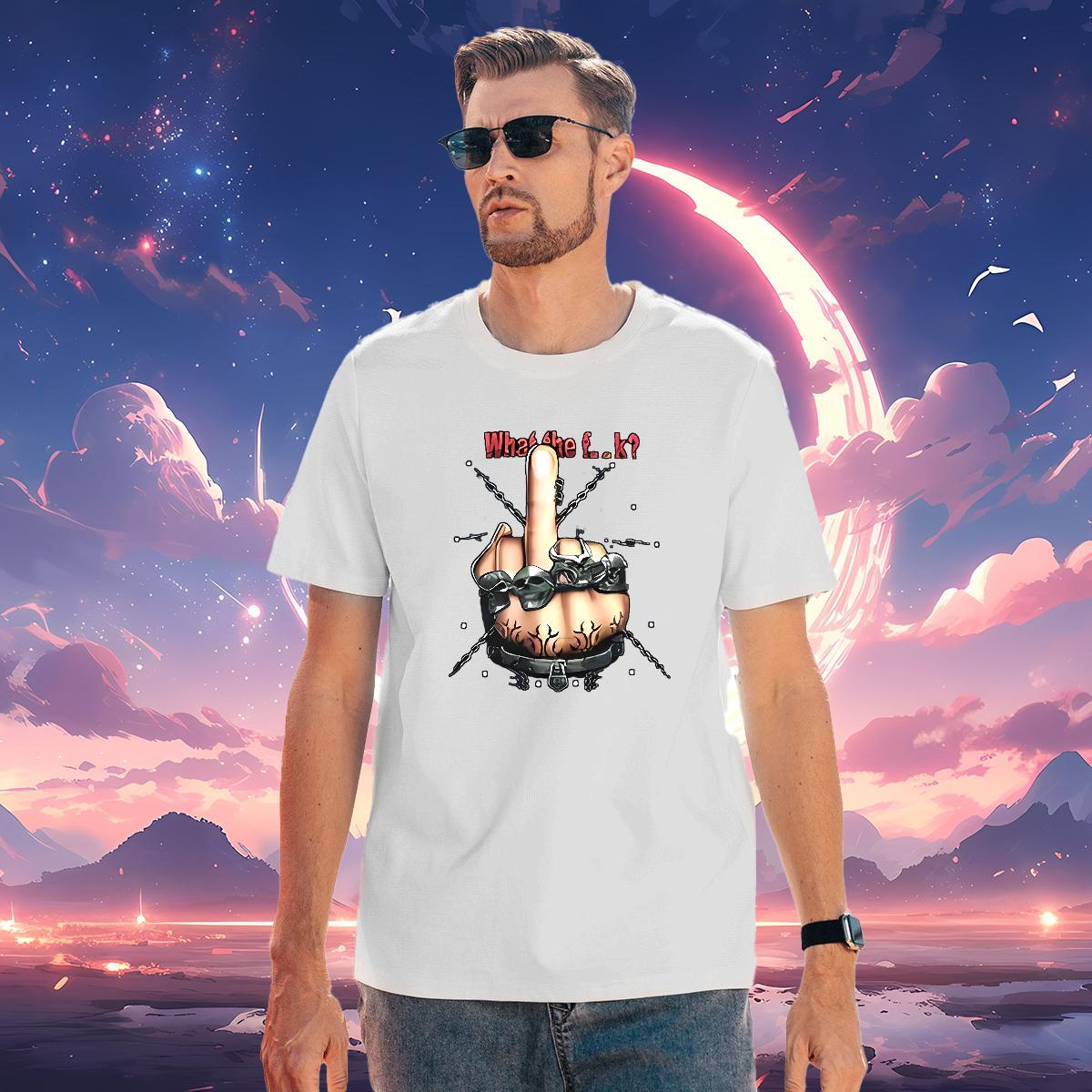 2024 Summer 100% Cotton 230g Mens T Shirts hands Casual Beach Men Tshirts Tee Shirt Breathable Short Sleeve Cool White Plus Size