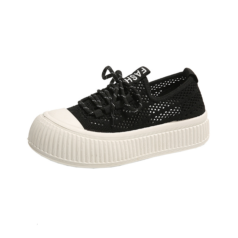 Ddmysports Summer New Ollow Sock Breathable Student Big Ead Instagram Korean Edition Little White Shoes DT Outdoor