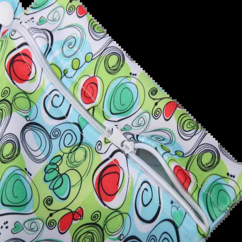 AI2 baby diaper bag mini wet bag 14X20cm zipper waterproof wet diaper handbag travel outdoor handcart handbag W240812