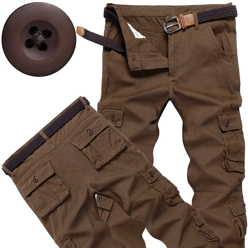 Mens Tactical Pants Casual Cargo Pants Outdoor Sports Work Trousers High Quality Joggers Hiking Pants Korean Sweatpants 240816