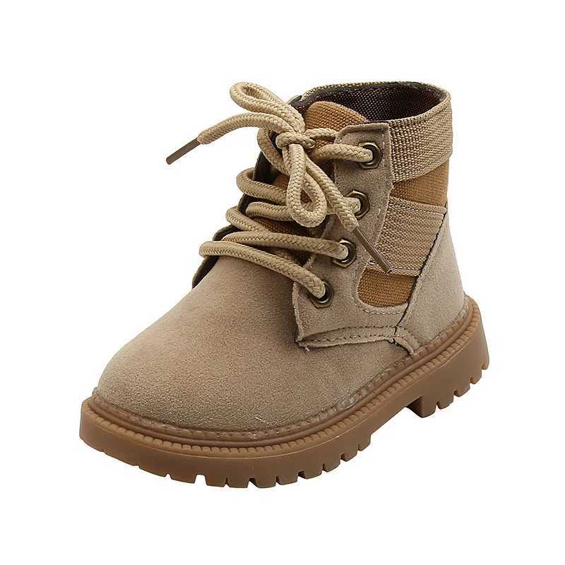 Childrens boys and girls single boots childrens war wolf boots childrens fashion shoes anti slip childrens boys and girls shoes W240810