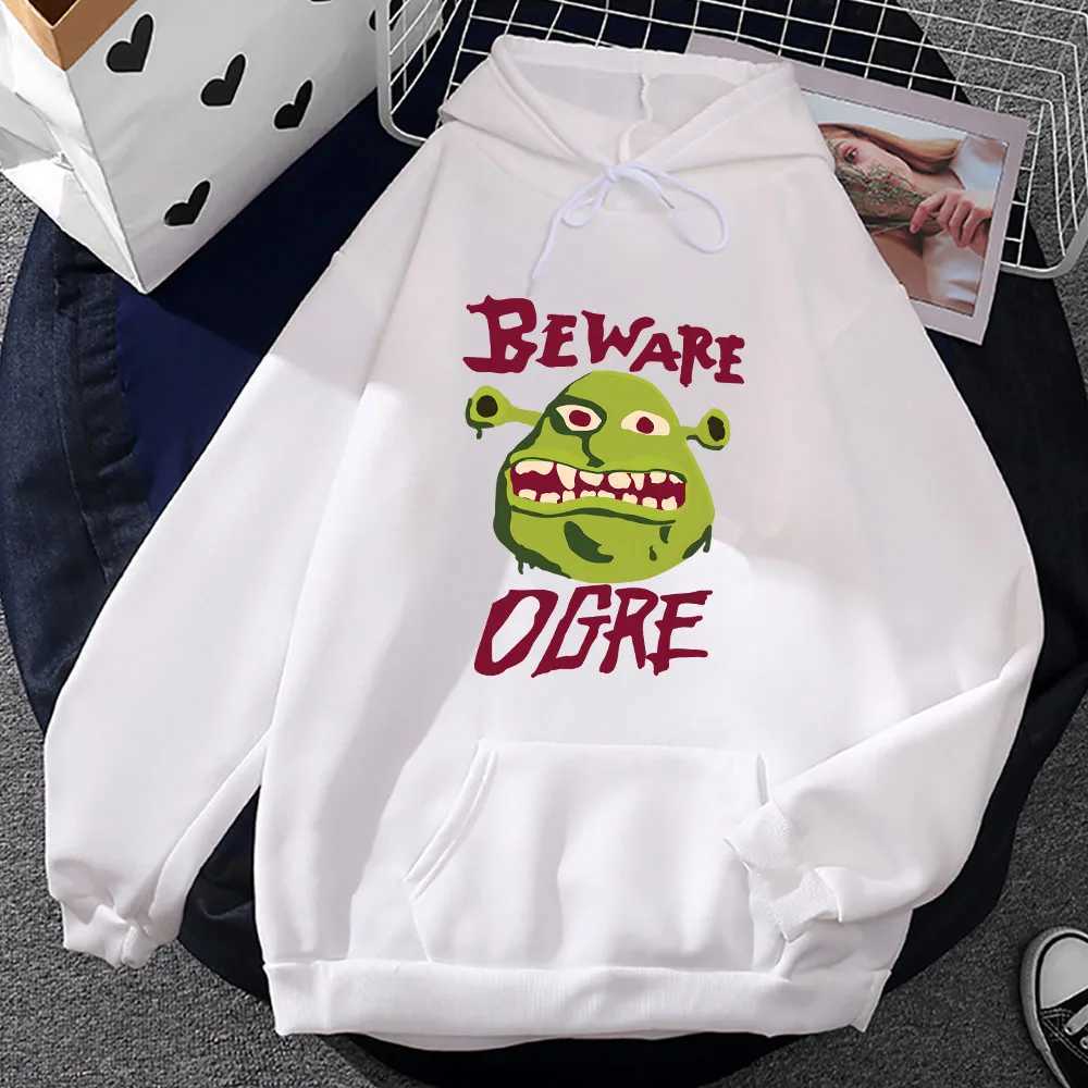Monster Shrek Mens Hoodie Mens and Womens Fashion Simple Long Sleeve Sweatshirt Autumn and Winter Street Fashion HoodieW240724