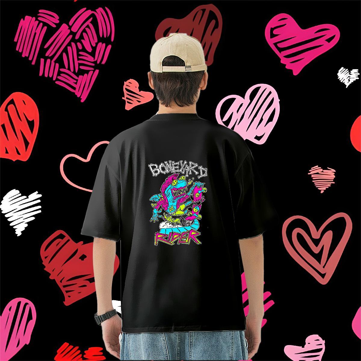 2024 New Men T Shirts letter Tees 100% Cotton 230g Summer Casual Cool Floral Print Breathable Soft Couples T Shirts