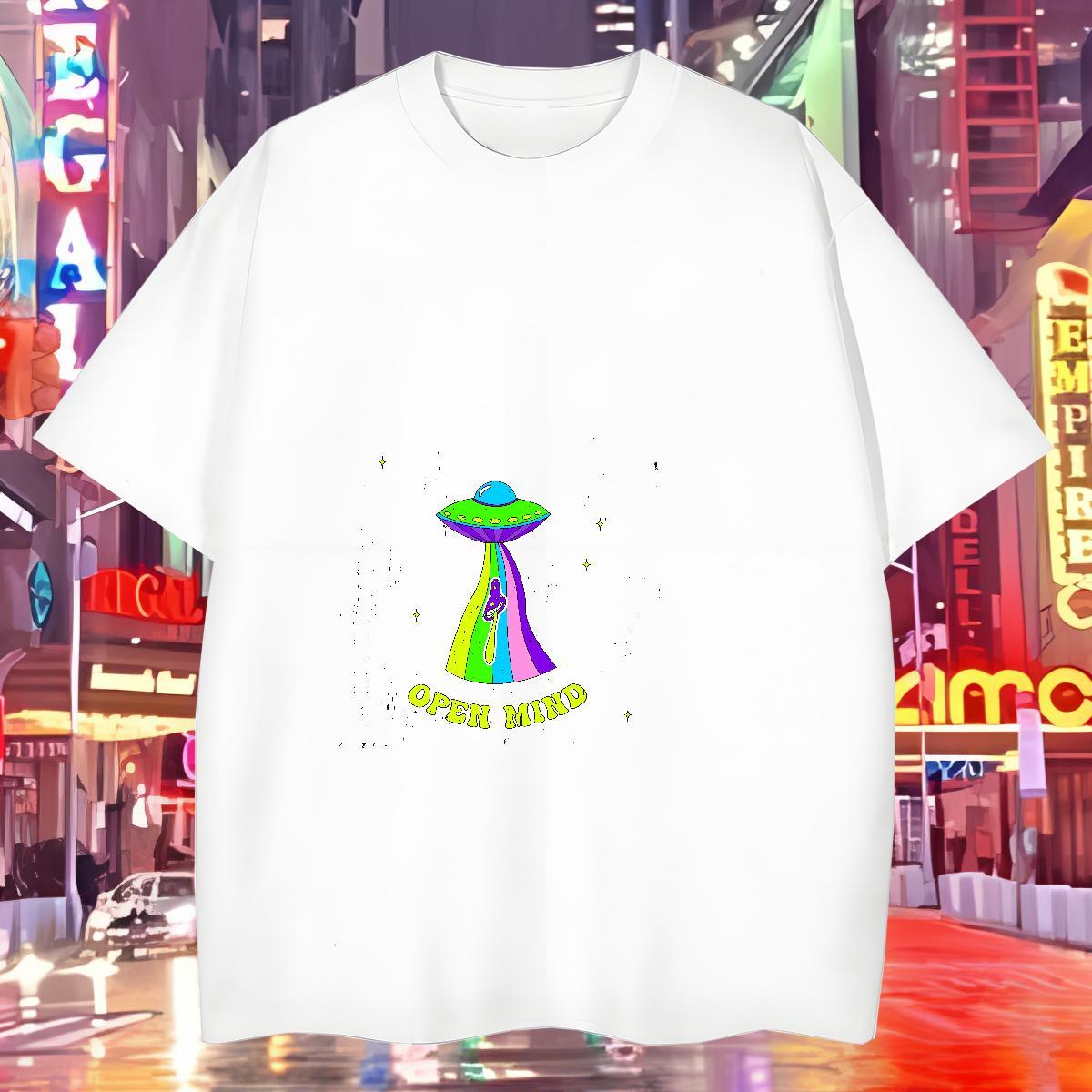 Classic Casual T Shirt For Man 100% Cotton 230g Tshirt for Man Woman High Street Hip Hop Breathable Anime Print Popular Clothes