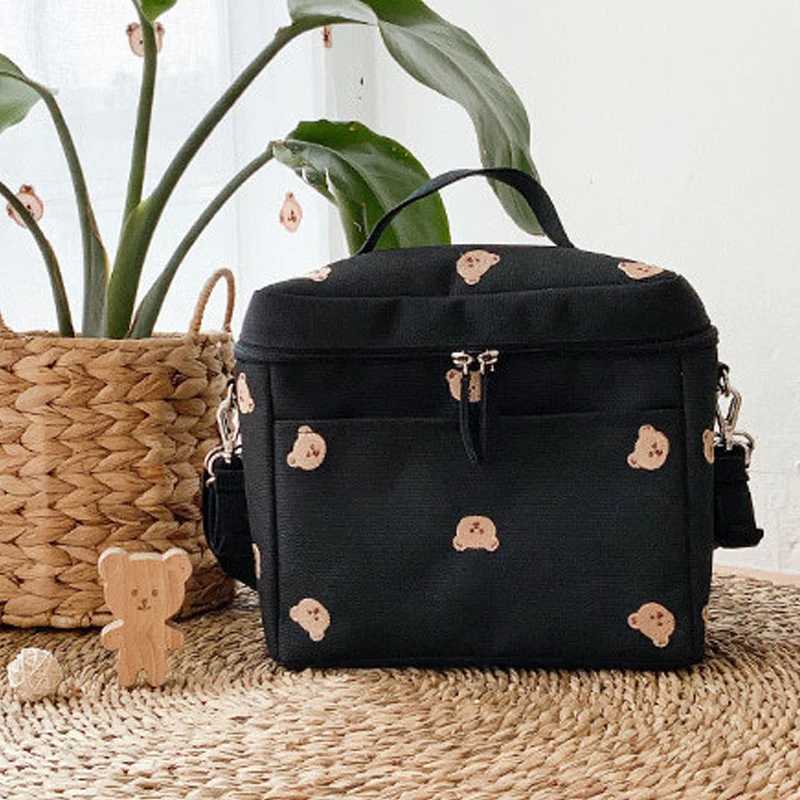 Baby diaper bag outdoor mother shoulder bag waterproof baby bottle insulated baby bag stroller hanging bag stroller accessories W240812