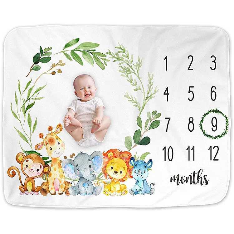 Premium Flannel Blanket for Baby Photography - Perfect Milestone Monthly Photoshoots AccessoriesW240810