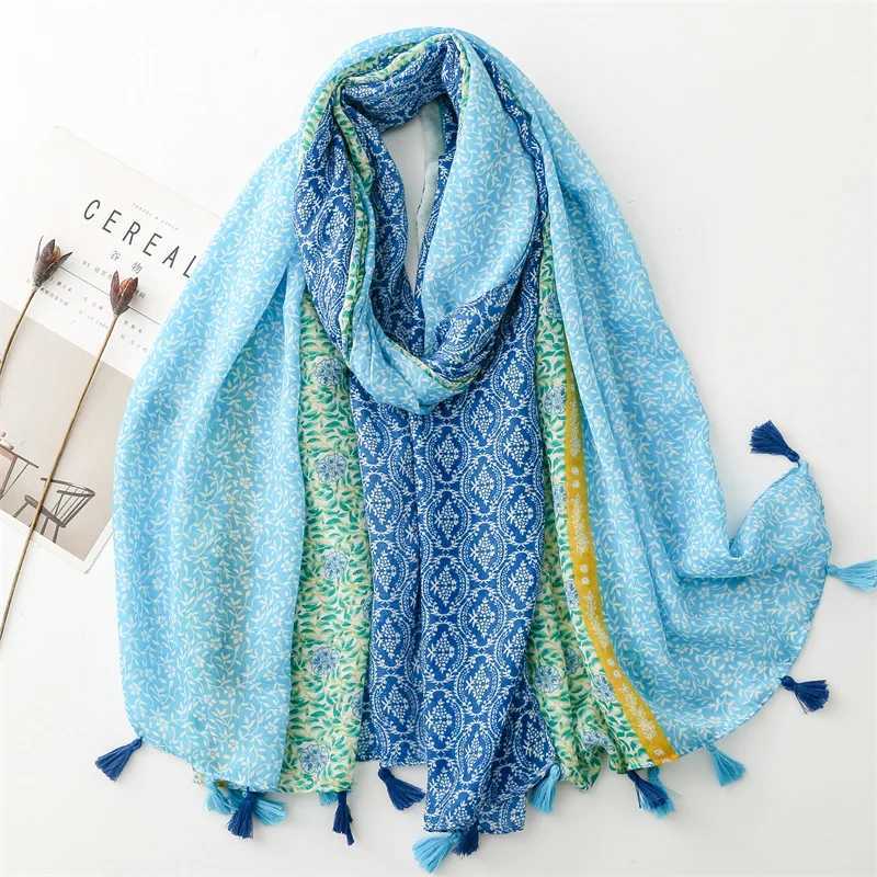 Luxury brand scarf Bohemian cotton shawl womens bag large Pashmina headscarf headband scarf Islamic headscarf Bouvanda Foulard Stoles W240810