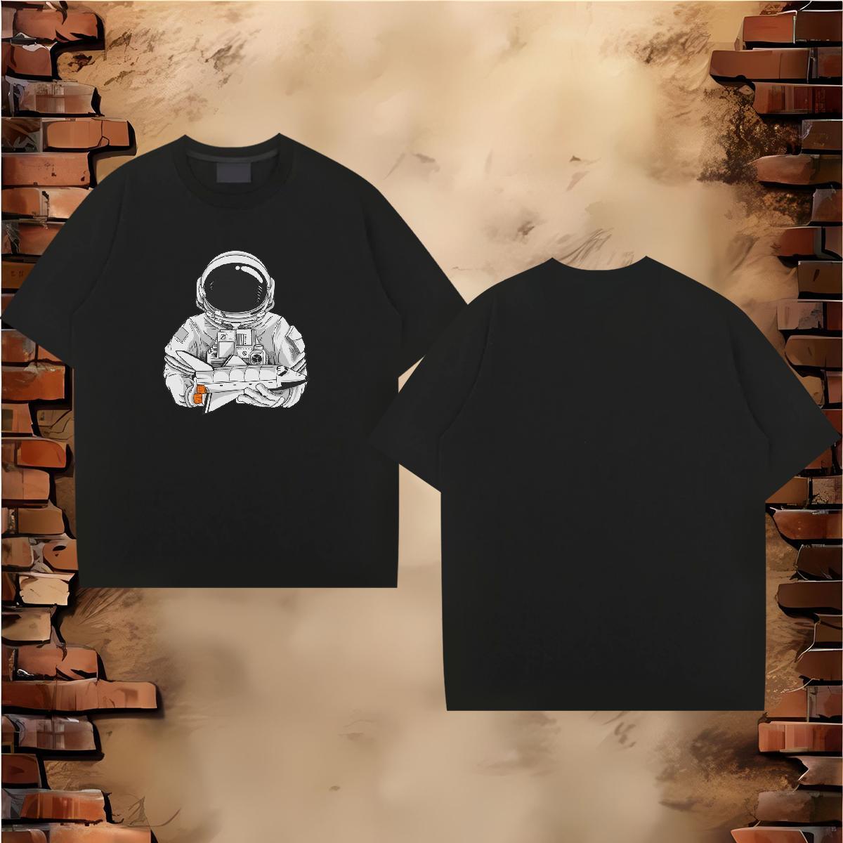 Cool Design Men Clothes T-Shirt 230g Pure Cotton Daily Wear Breathable T-Shirts for Men Black Oversized Designer Clothings