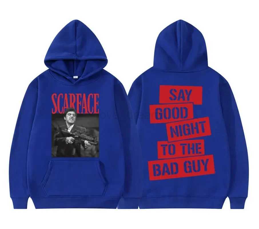 Scarface Hoodie Men Fashion Hoodie Kids Hip Hop Hoodie Mens Clothing Oversized Hoodie Boy Coats Unisex Sweatshirt Tony MontanaXJ240812