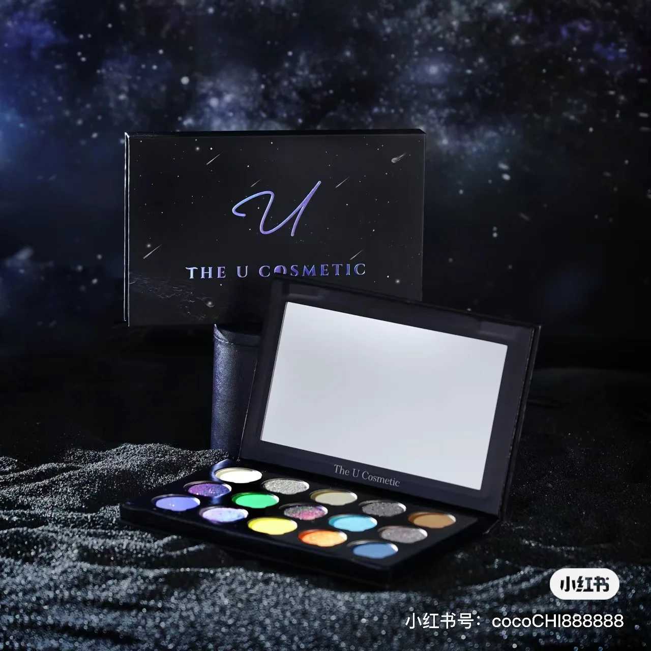 The U Cosmetic Cosmic Eye 15 Color Eyeshadow tray Matte Shimmer Chameleon Eyeshadow MakeupCL240812